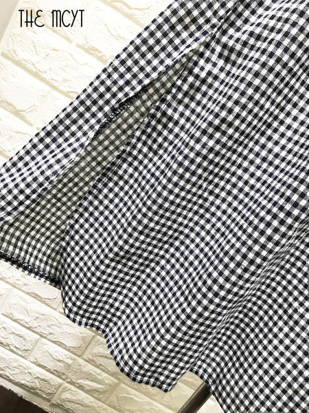THE MCYT - Madison Checkered Hoodie Dress