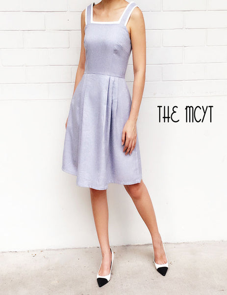 THE MCYT - Arvia Square-Neck Dress