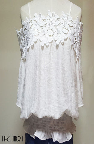 Eliza Off-Shoulder Crochet Top